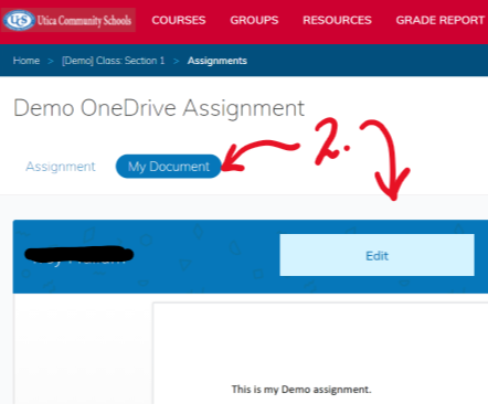Demo OneDrive Assignment